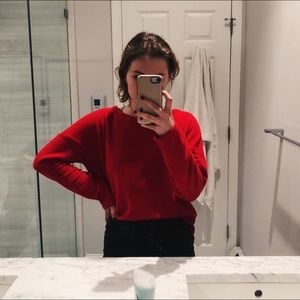 SALE H&M // Red Thin Sweater // Small